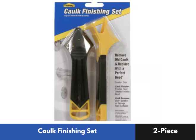 2-Piece Caulk Smoothing and Finishing Tool Kit for Flawless Seams  