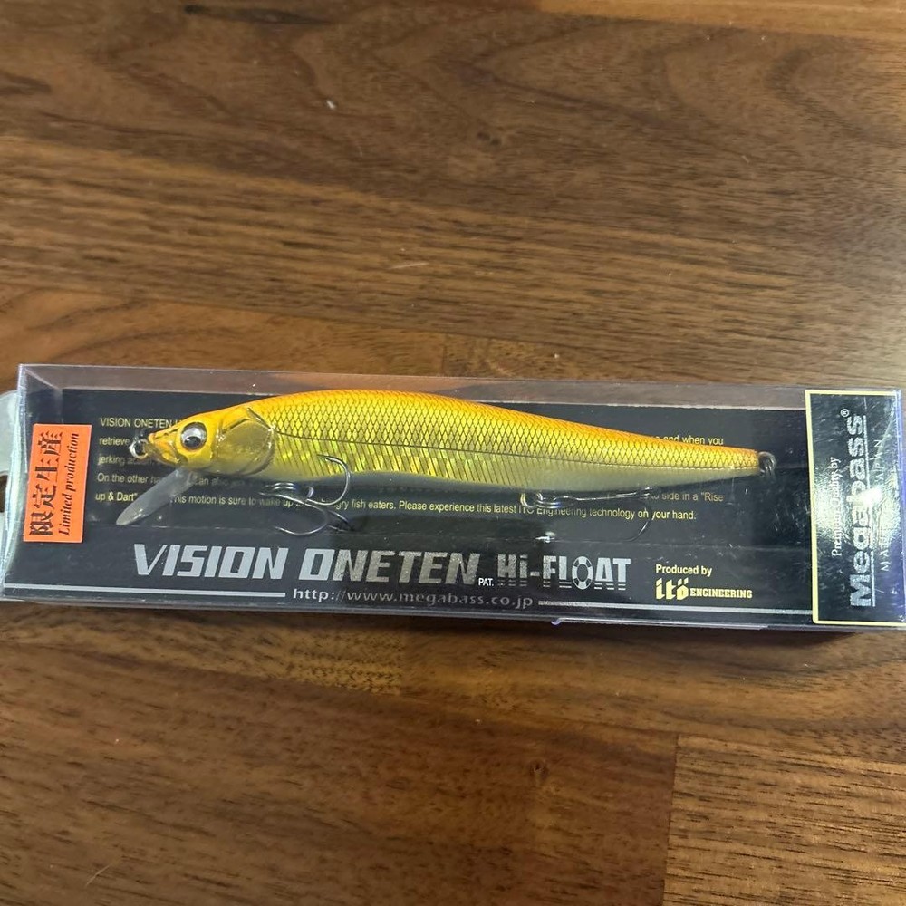 Megabass Vision Oneten HF Minnow Floating Lure GG KAKI/ORE Japan Award