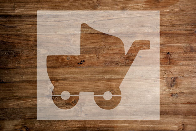 Strong Disposable High Quality Baby Stroller Stencil