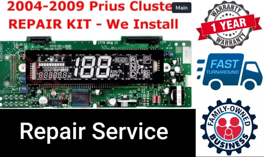 REPAIR SERVICE for your instrument cluster Toyota Prius 2004-2009.