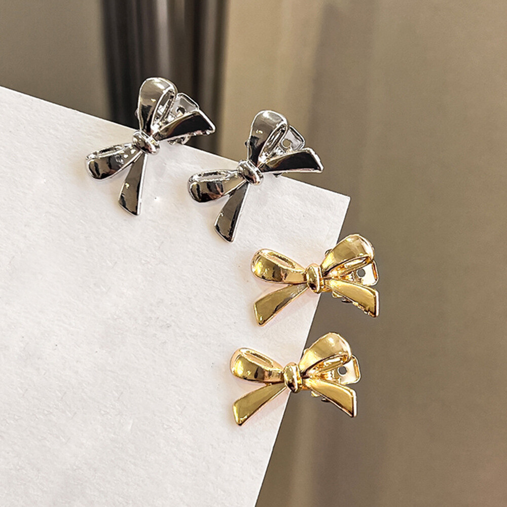 Forehead Bangs Hairpin Mini Bow Clip Alloy Hair Accessory