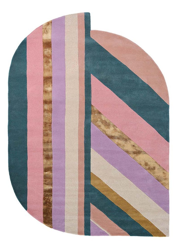 Ted Baker Jardin Pink Rug Hand-tufted Area Rug Unique Rugs for Guestroom, Kids
