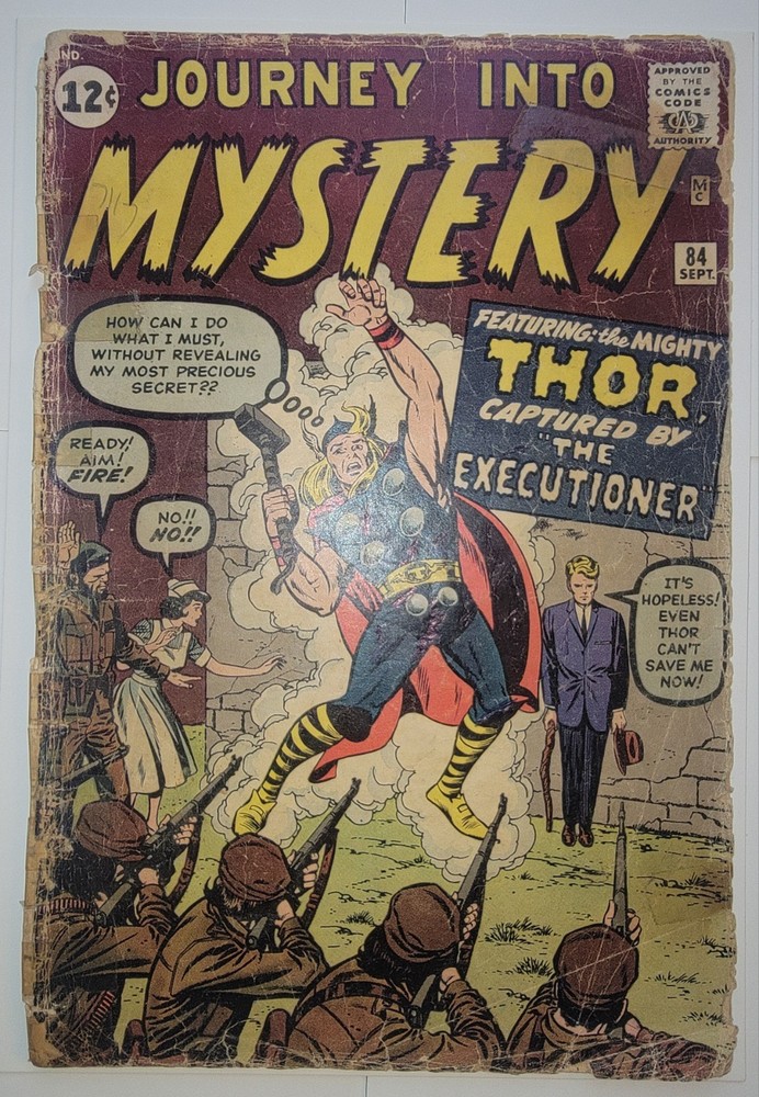 JOURNEY INTO MYSTERY #84 G- 2nd App. Thor, 1st App. Jane Foster 1962 Jack Kirby