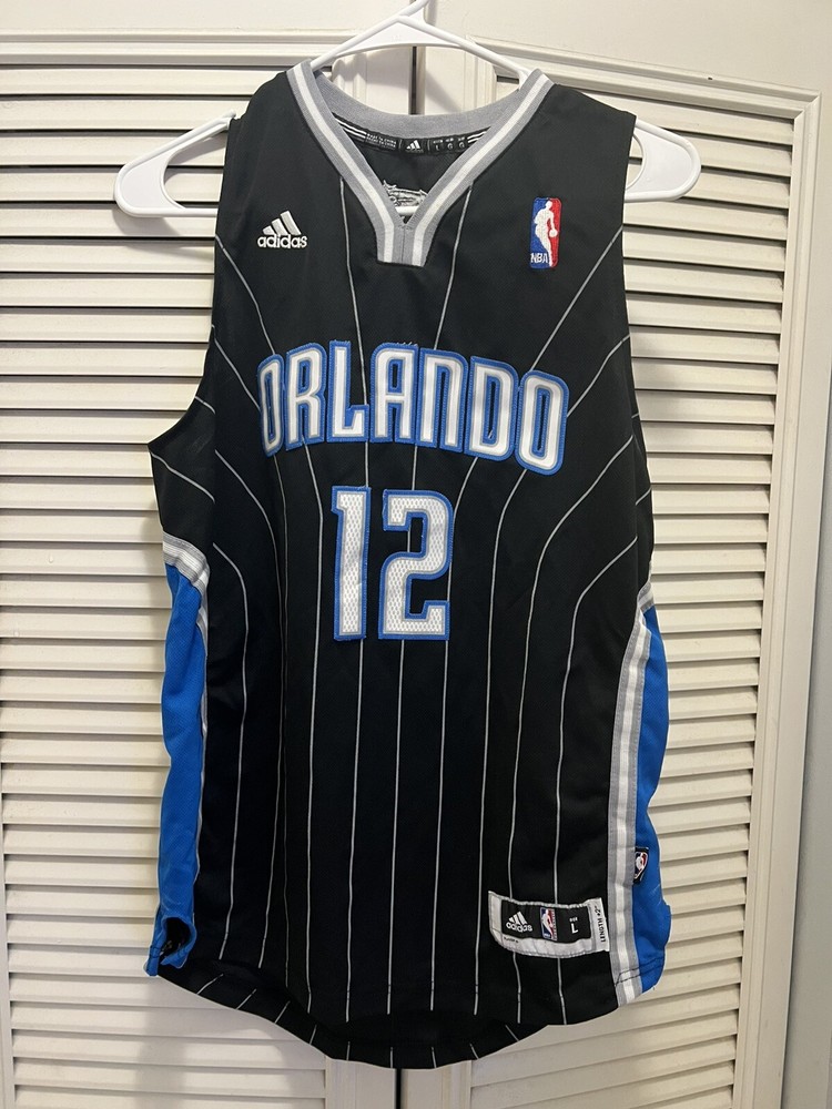 2010 Orlando Magic Dwight Howard Adidas Al Pinstripe Swingman Jersey Youth Large