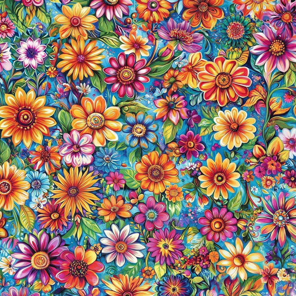 Groovy Garden Fabric 45