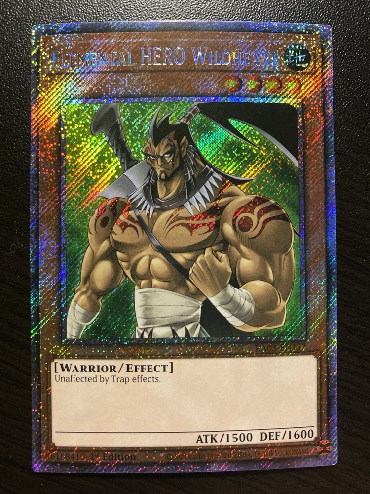 Elemental HERO Wildheart RA03-EN157 - 1st Ed - Platinum Secret Rare - Near Mint!