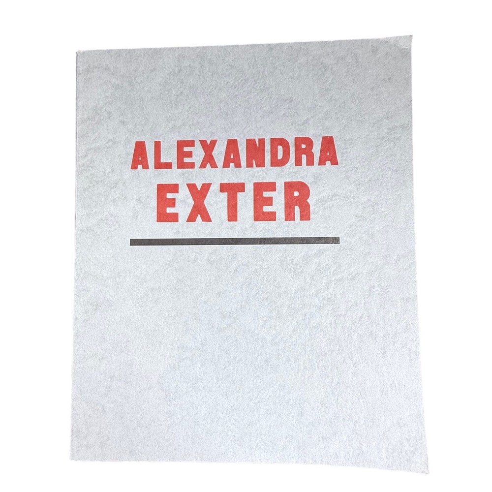Alexandra Exter 1972 Exhibition Catalog Cubo Futurism Art Deco Movement PB
