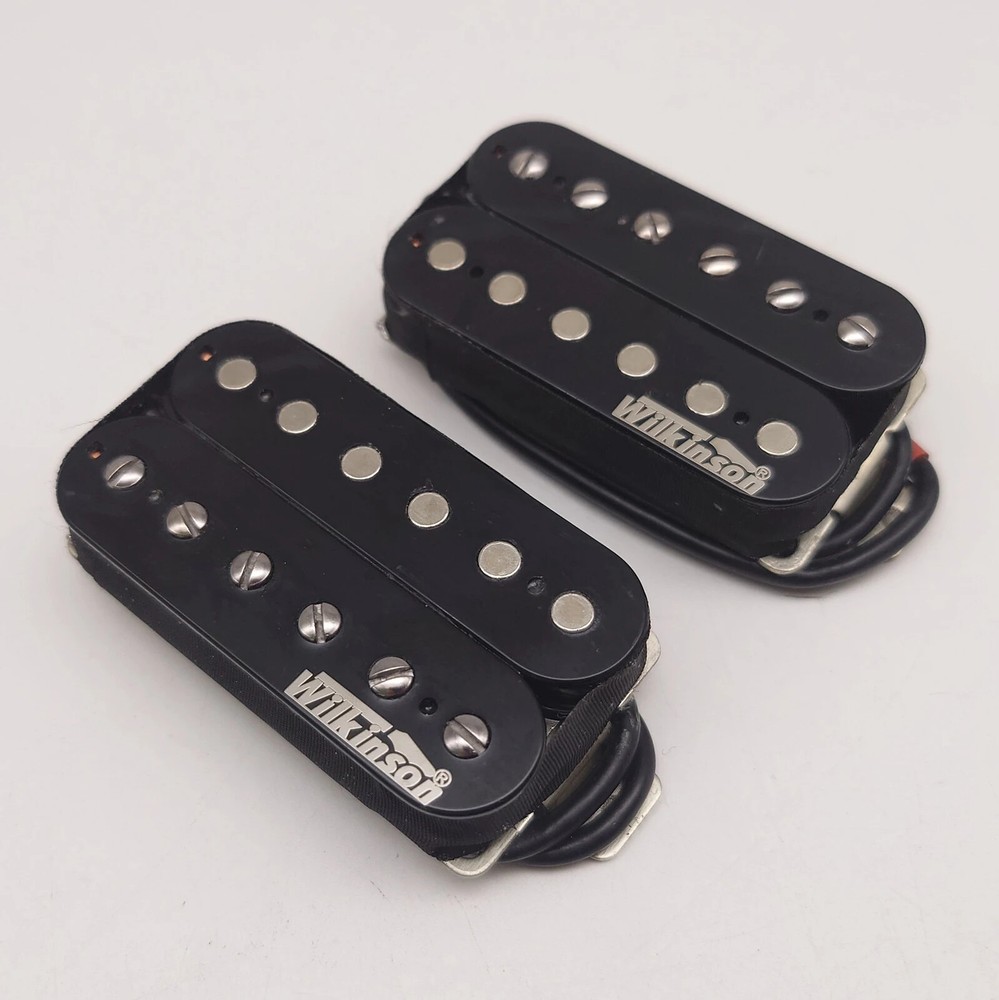 1 Set Black Wilkinson Ainico 5 Humbueker Double Open Row Electric Guitar Pickup