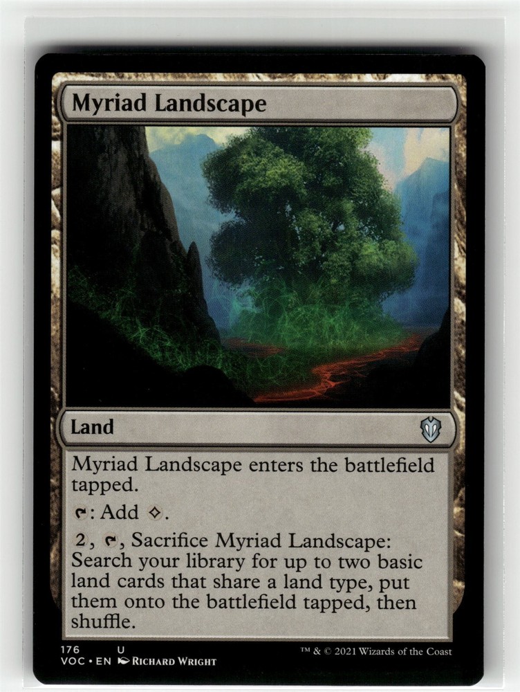 MYRIAD LANDSCAPE Crimson Vow Commander MTG Card #176 NM+ VOC