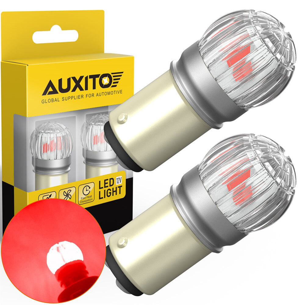AUXITO 1157 BAY15D Red LED Bulbs for Tail Brake Reverse Light 2057 2357 7528