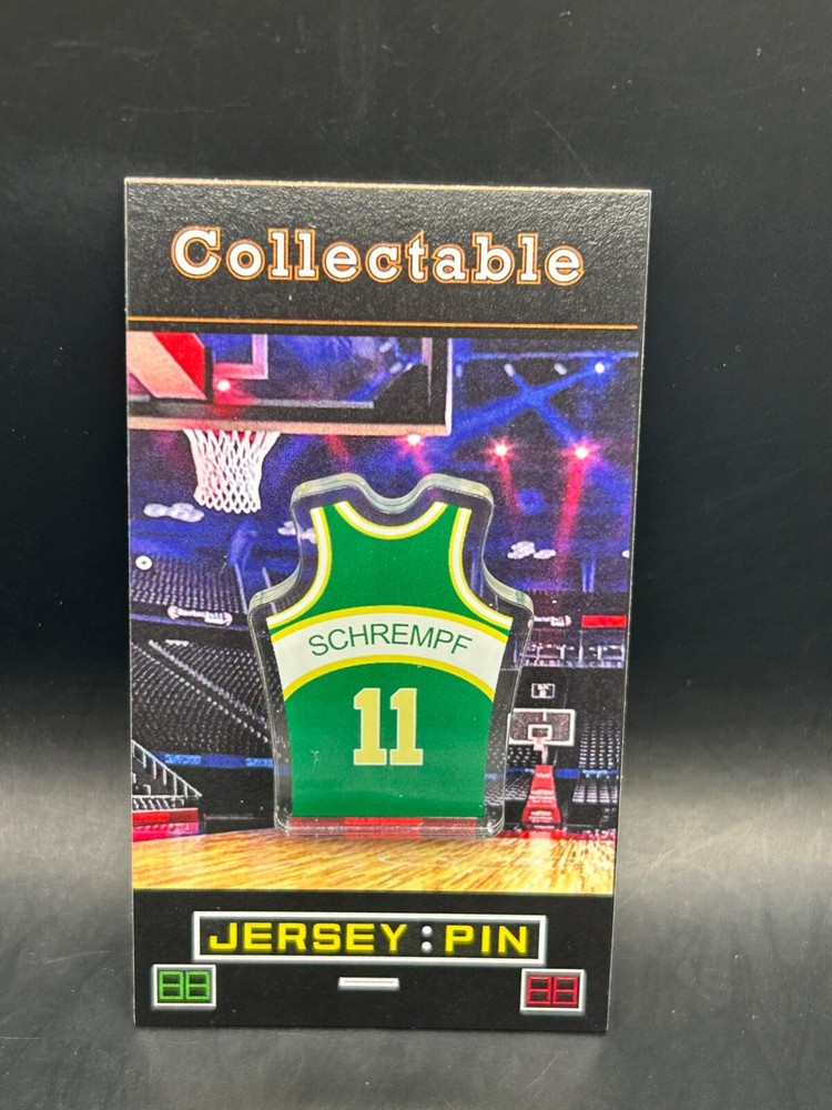 Seattle Supersonics Detlef Schrempf jersey lapel pin-Classic RETRO Collectable