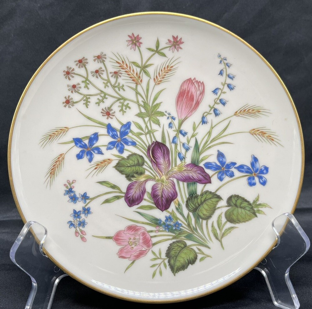 Vintage Franciscan Mariposa Floral Gold Rim Salad Plate California