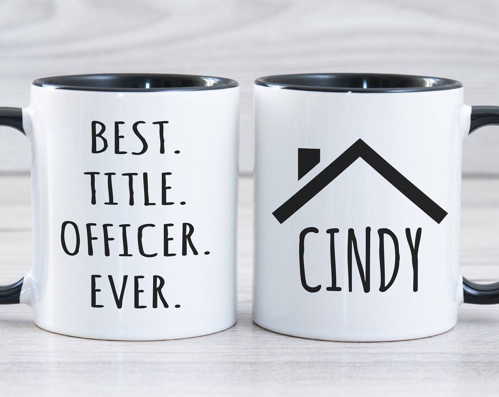 Title Officer Gift Personalized Gift For Title Officer Title Officer Mug Title