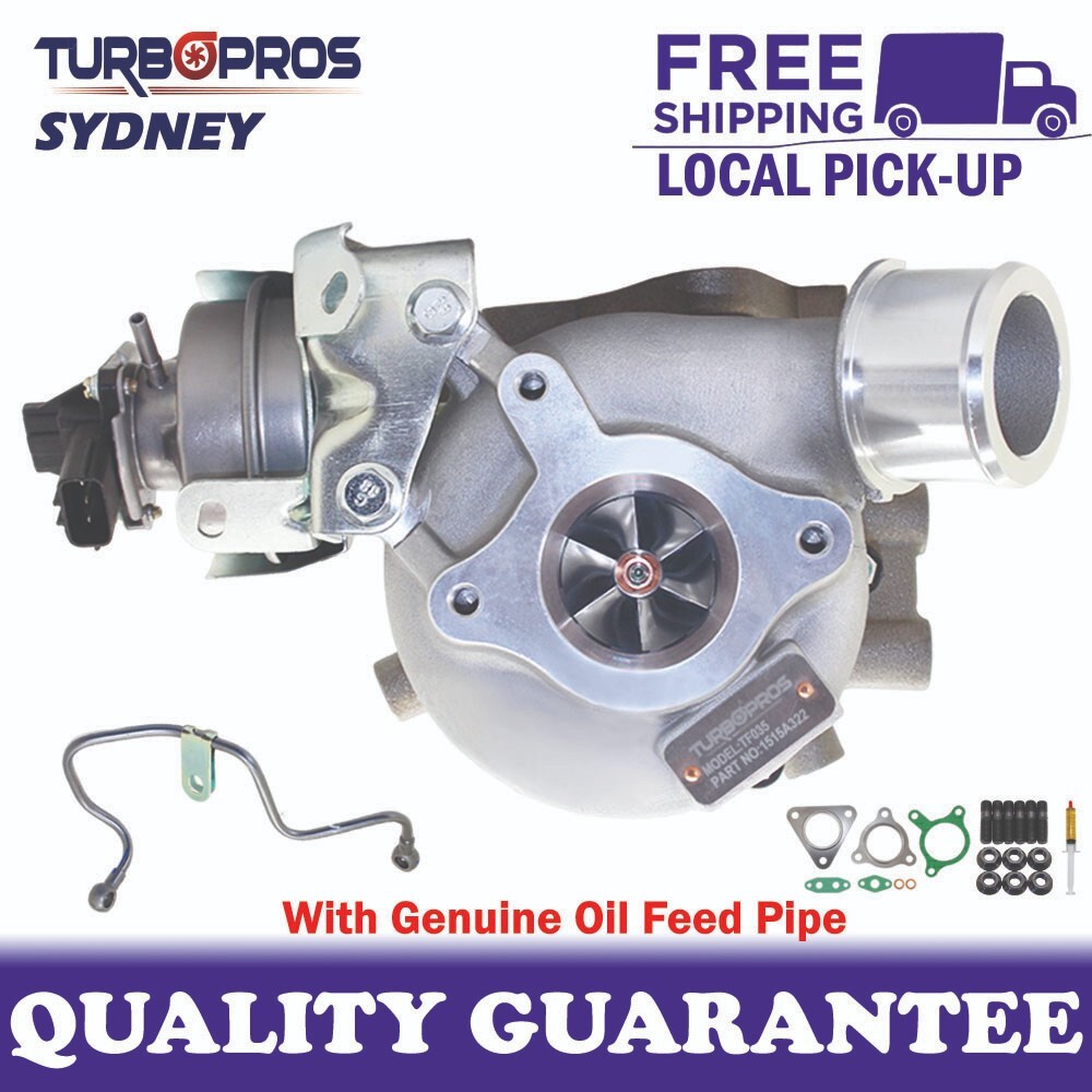 Upgrade Billet Turbo+Genuine Oil Feed Pipe For Mitsubishi Triton MR 2.4L 2019-