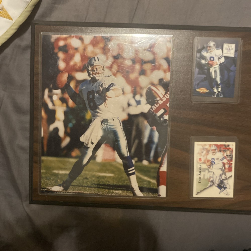 Troy Aikman Card Display