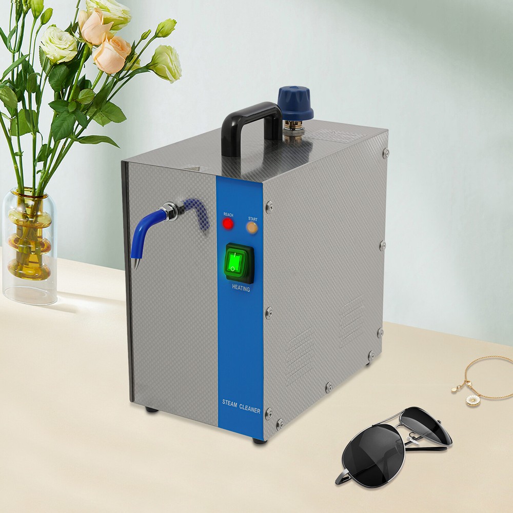 1300W Electric Jewelry Steam Cleaner for Gold Silver Gems 2L Tank