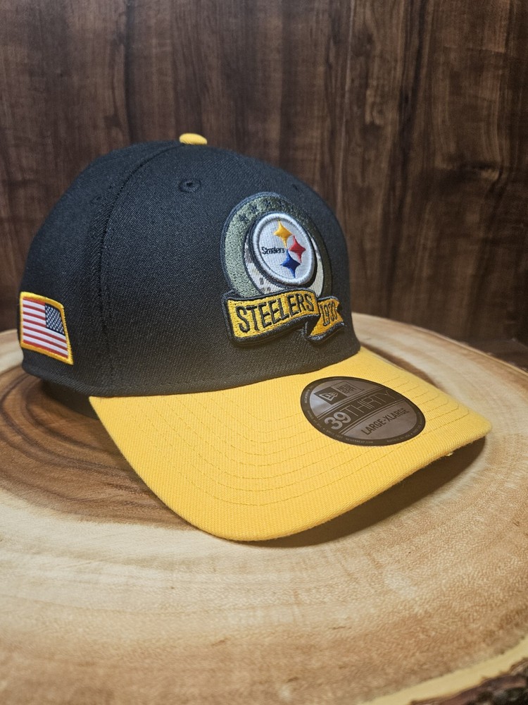 Sombrero Pittsburgh Steelers Salute To Service New Era 39Thirty Stretchfit L/XL. NFL
