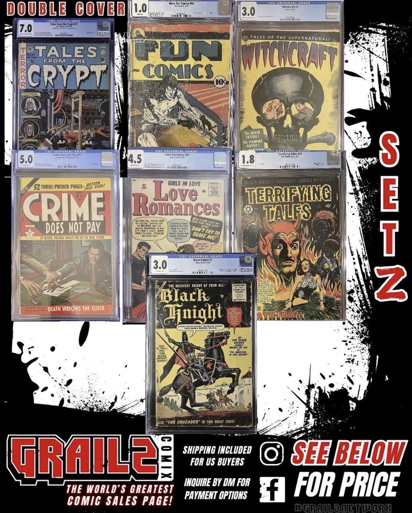 Golden Age Comic Book Collection 8 Total Graded Books