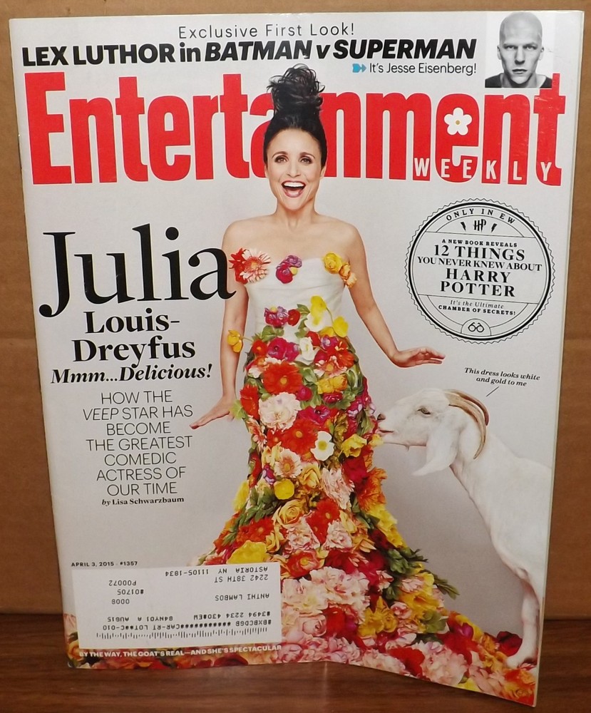 Entertainment Weekly April 3, 2015 Julia Louis Dreyfus Cover Lex Luthor