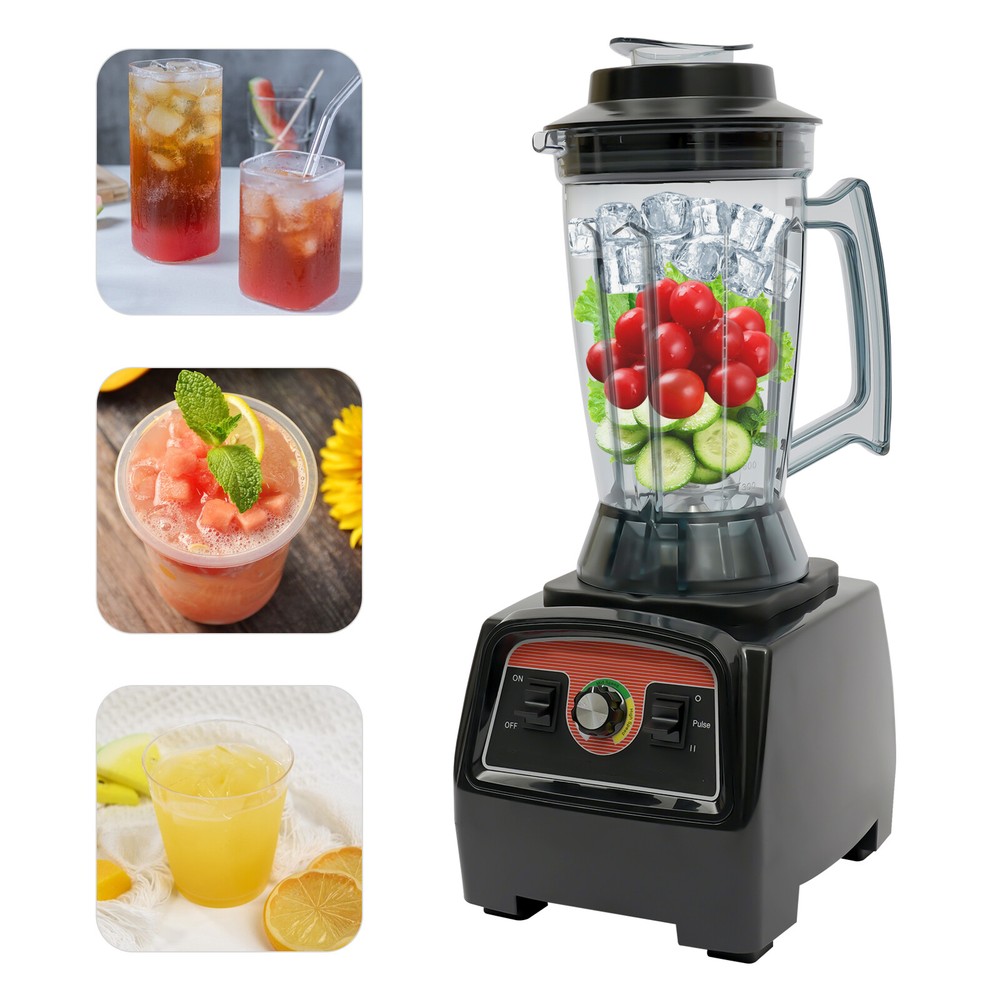 1 Gallon Commercial Electric Smoothie Juicer and Blender for Wet & Dry Mixing