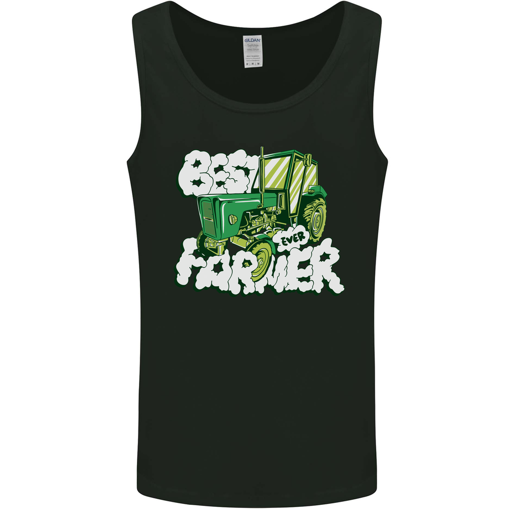 Best Farmer Ever Fathers Day Farming Mens Vest Tank Top