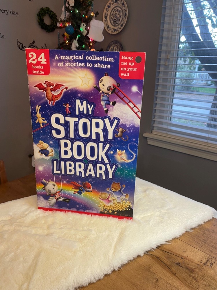 MY STORYBOOK LIBRARY 24 mini book collection/stickers/wall hanging