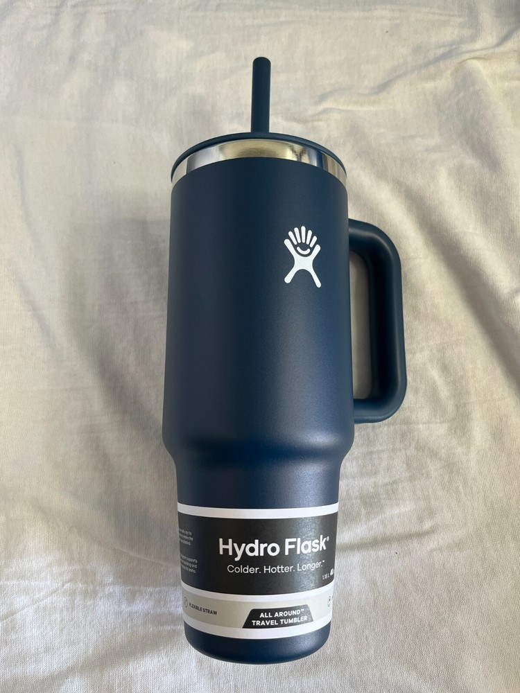 Genuine Hydro Flask 40 oz All Around Travel Tumbler in Indigo Blue Brand New