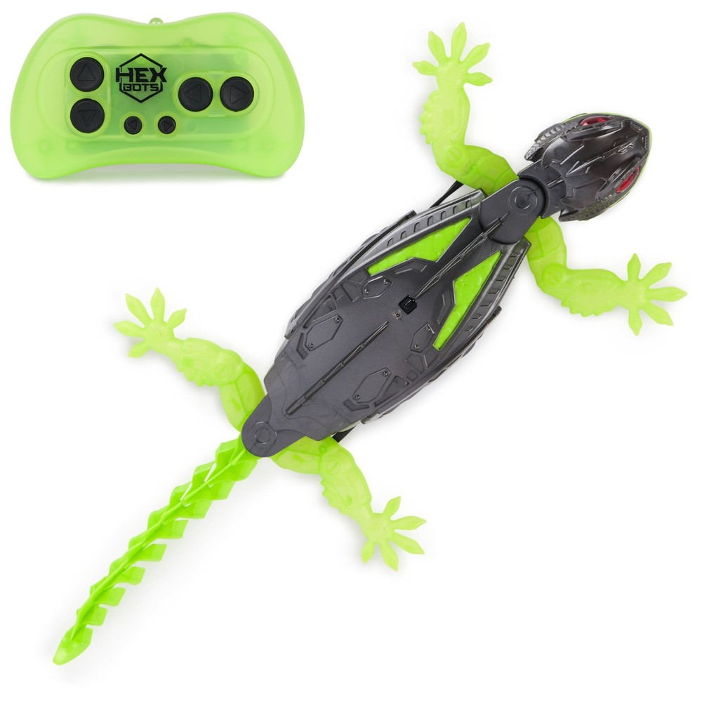 HEX BOTS Wallcrawler Gecko, Remote Control Robot Toy for Kids, Batteries Not