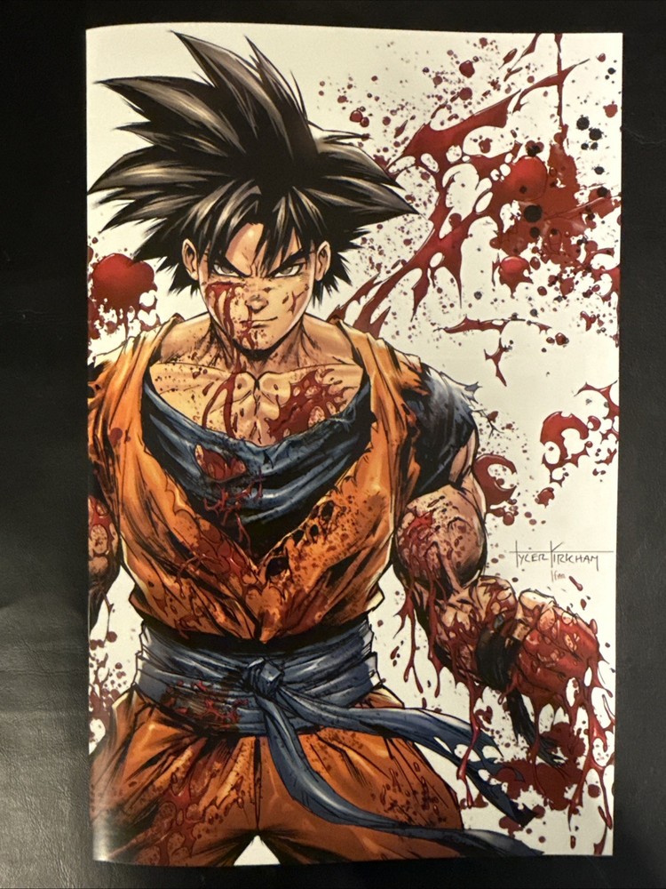 Goku Dragon Ball Z Tribute Akira Toriyama Battle Damage Tyler Kirkham Limited 200