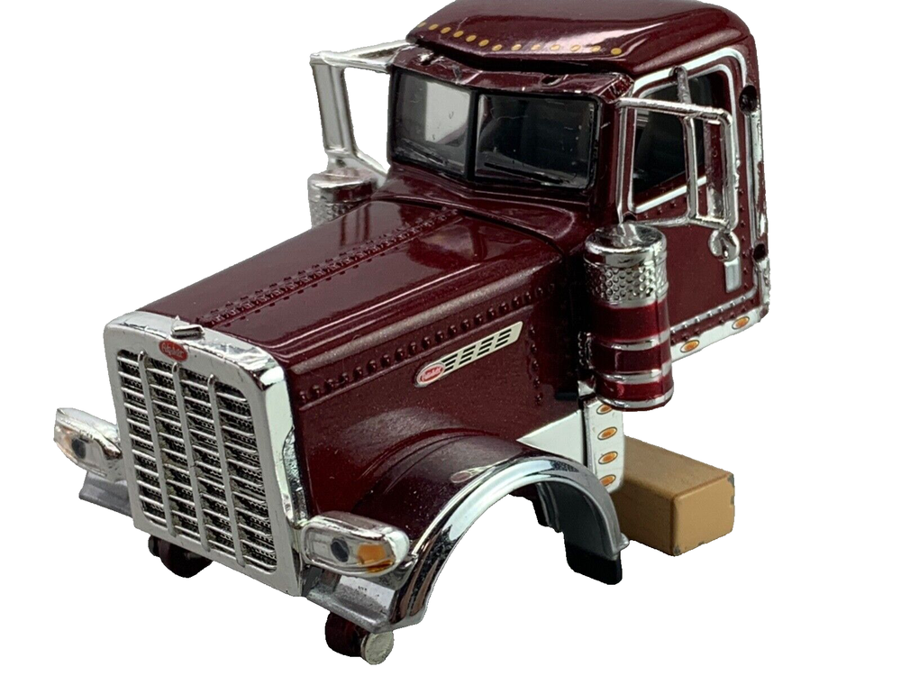1/64 DCP Parts Burgundy Peterbilt 389 Day Cab Pride & Class Model-image