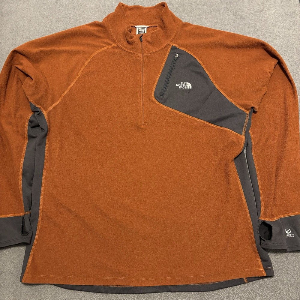 The North Face Flight Series 1/4 Zip Pullover Men's Size XL Burnt Orange READ!