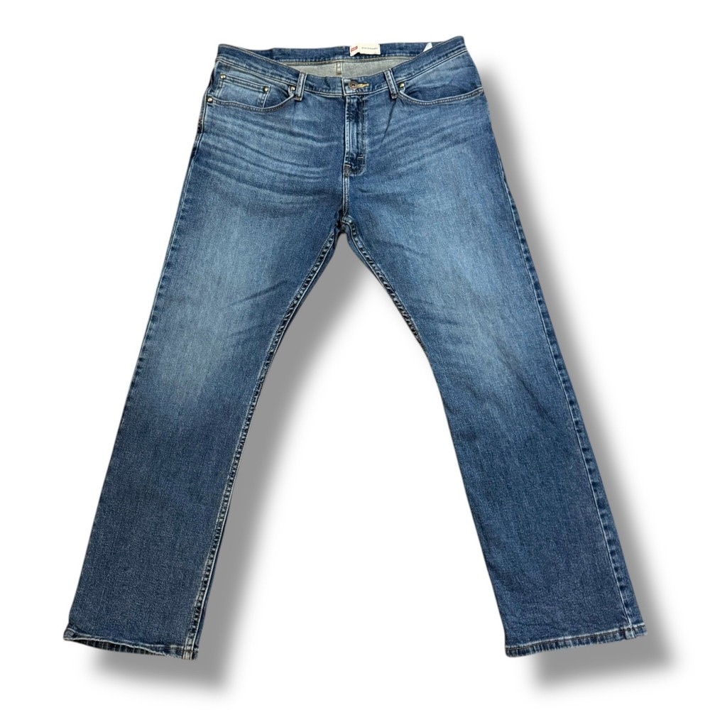 Wrangler Jeans Mens Medium Wash Slim Straight Stretch Western Denim Size 36/30
