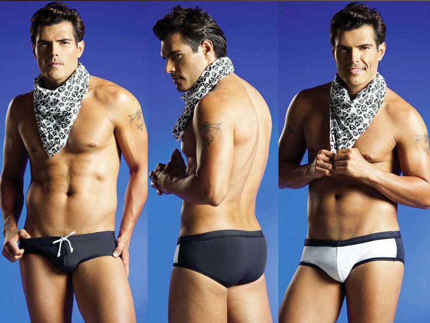 CLEARANCE SALE Vuthy reversible swimwear black white 202 like 2 for 1-image