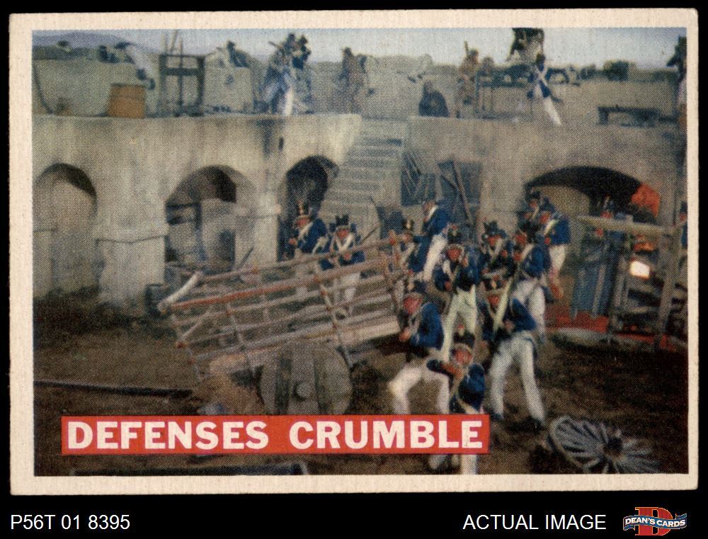 1956 Topps Davy Crockett Orange Back #70 Defenses Crumble  5 - EX