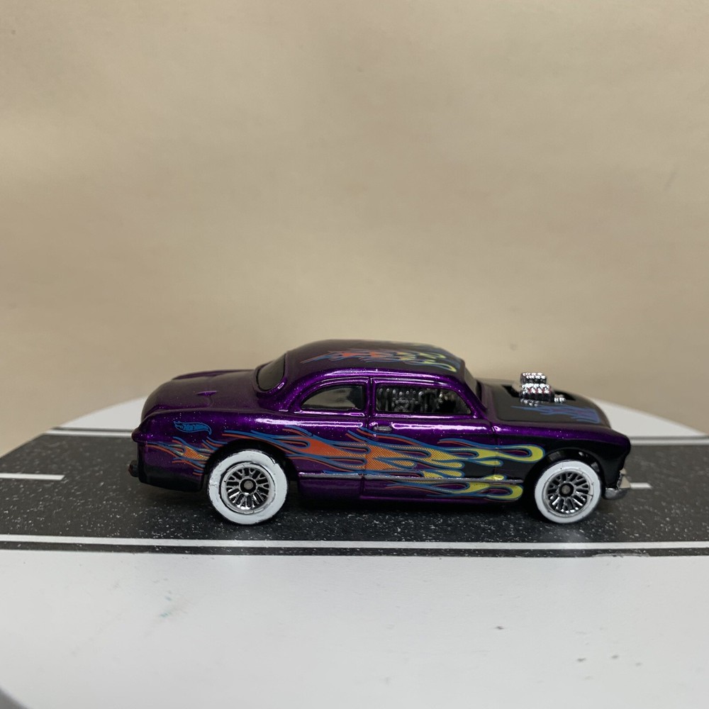 CUSTOM Hot Wheels Multipack Exclusive Shoe Box Purple w/Flames & White Walls NM