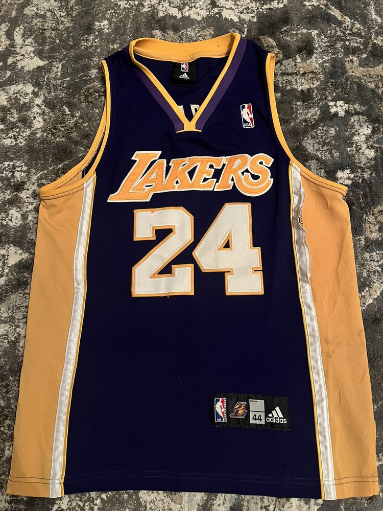 Kobe Bryant Lakers Purple #24 Adidas Authentic Pro Cut Jersey Size 44