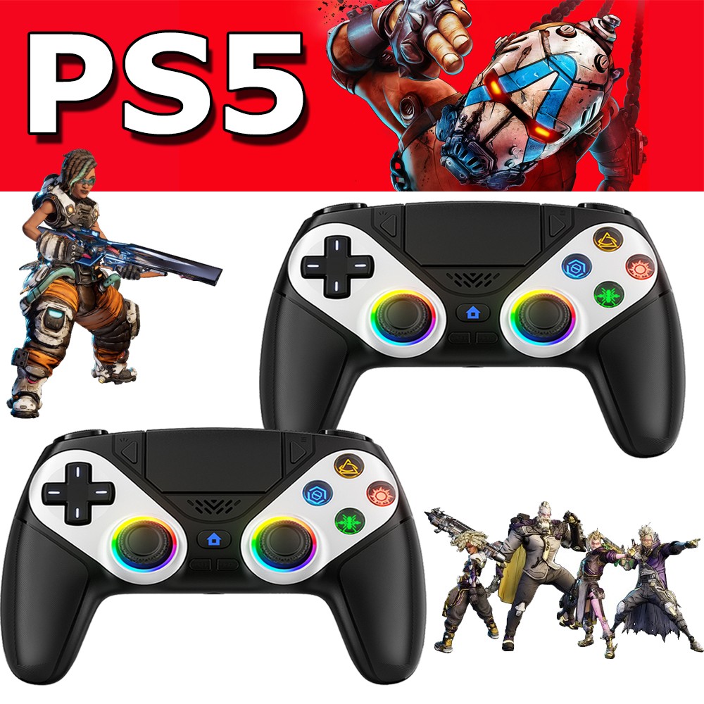 1 | 3PACK For Sony Playstation 5 PS5 DualSense Wireless Black Controller w/Flash