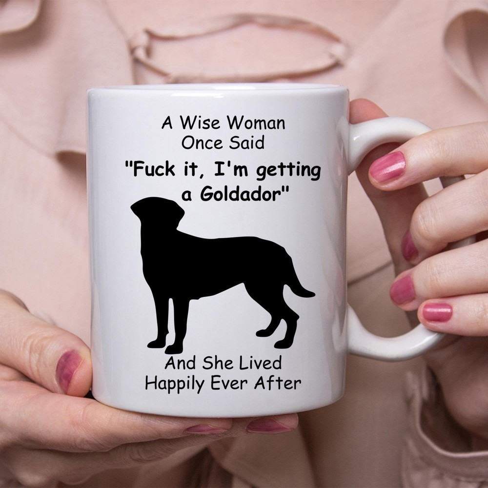 Funny Goldador Lover Gift White Coffee Mug for Dog Moms