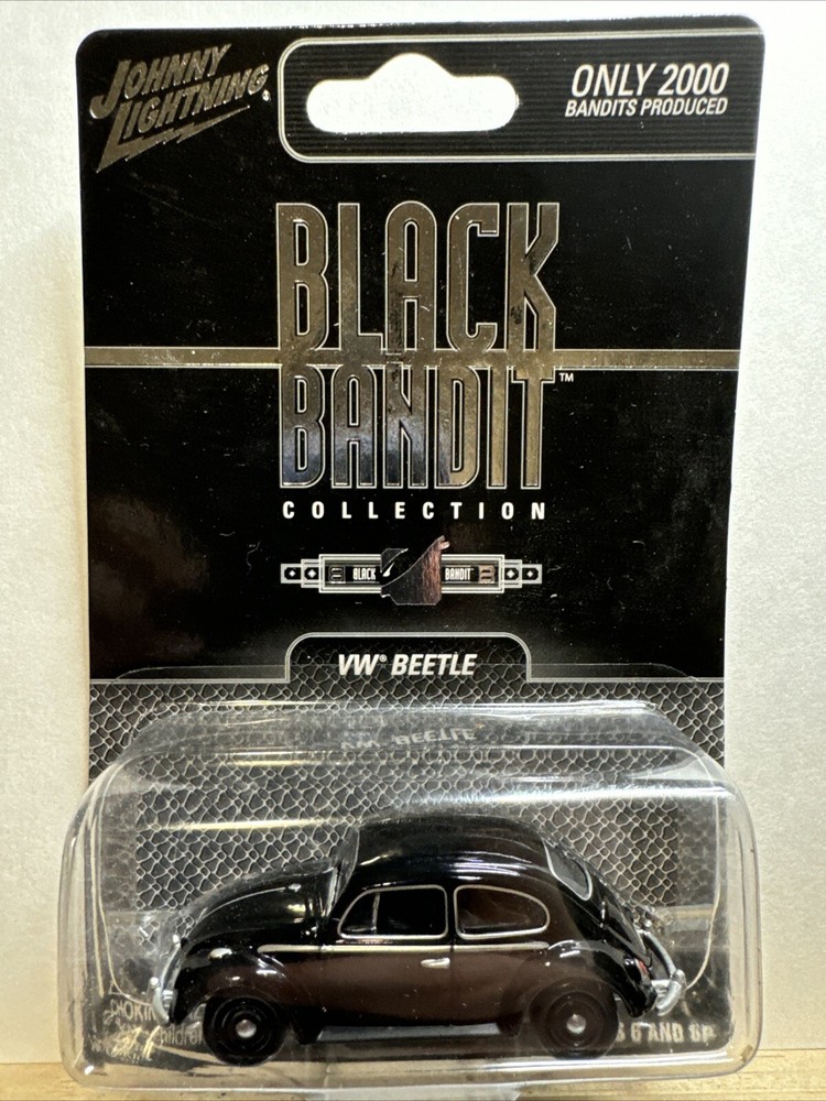1:64 VW Beetle Black Bandit Diecast Model by Johnny Lightning BB2