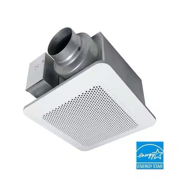 Whisper Choice DC Pick-A-Flow 80-110 CFM Ceiling Bathroom Exhaust Fan with Flex Duct