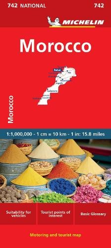 Michelin Morocco National Map 742 - Detailed Road Travel Map