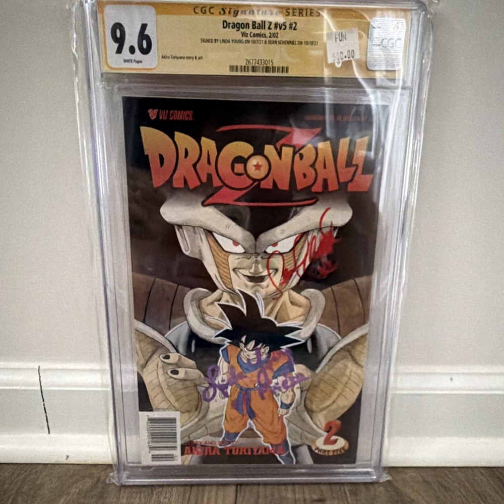 Viz Comics Dragon Ball Z #2 CGC 9.6 Signed by Linda Young & Sean Schemmel
