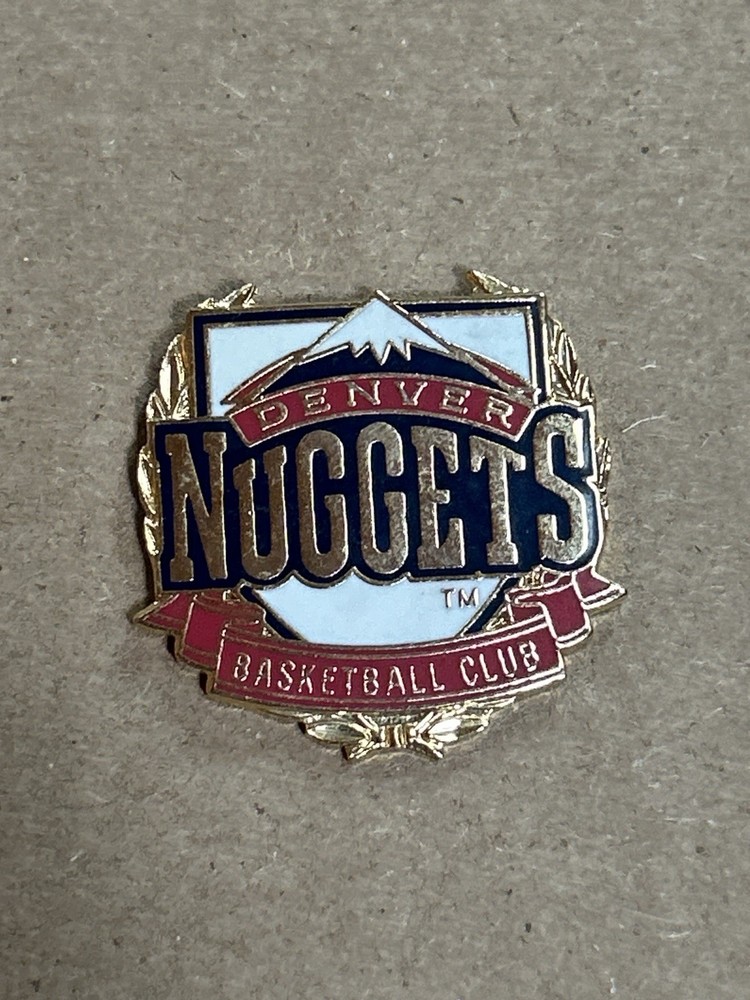 Vintage NBA Denver Nuggets BASKETBALL CLUB Pin Stamped 1994 Peter David