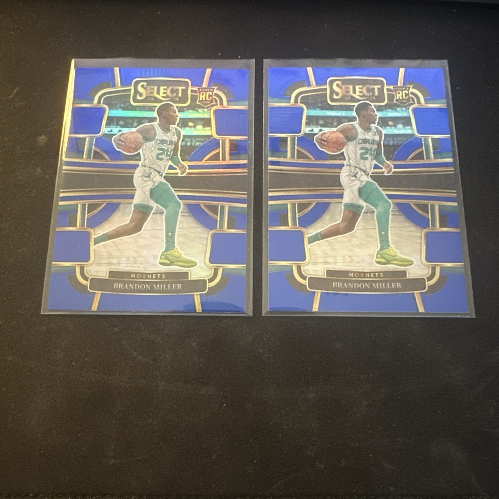 2023-24 Panini Brandon Miller RC Select Blue Concourse Rookie Card X2