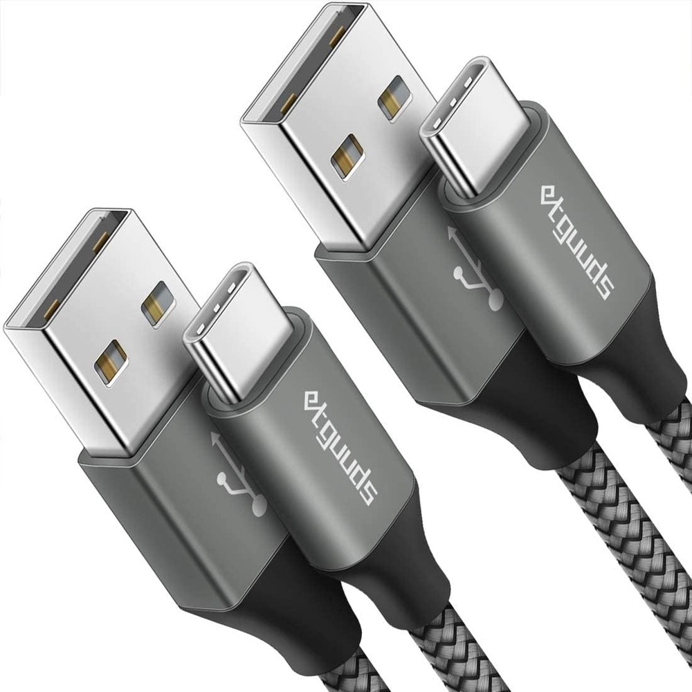 etguuds USB to USB C Cable 3ft 2-Pack USB A to Type C Charger Cord Fast Charging