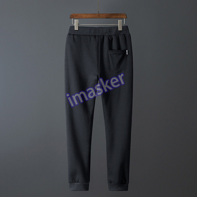 Men Fleece Lining Harem Trouser Winter Thick Loose Sport Pants Joggers Plus Size