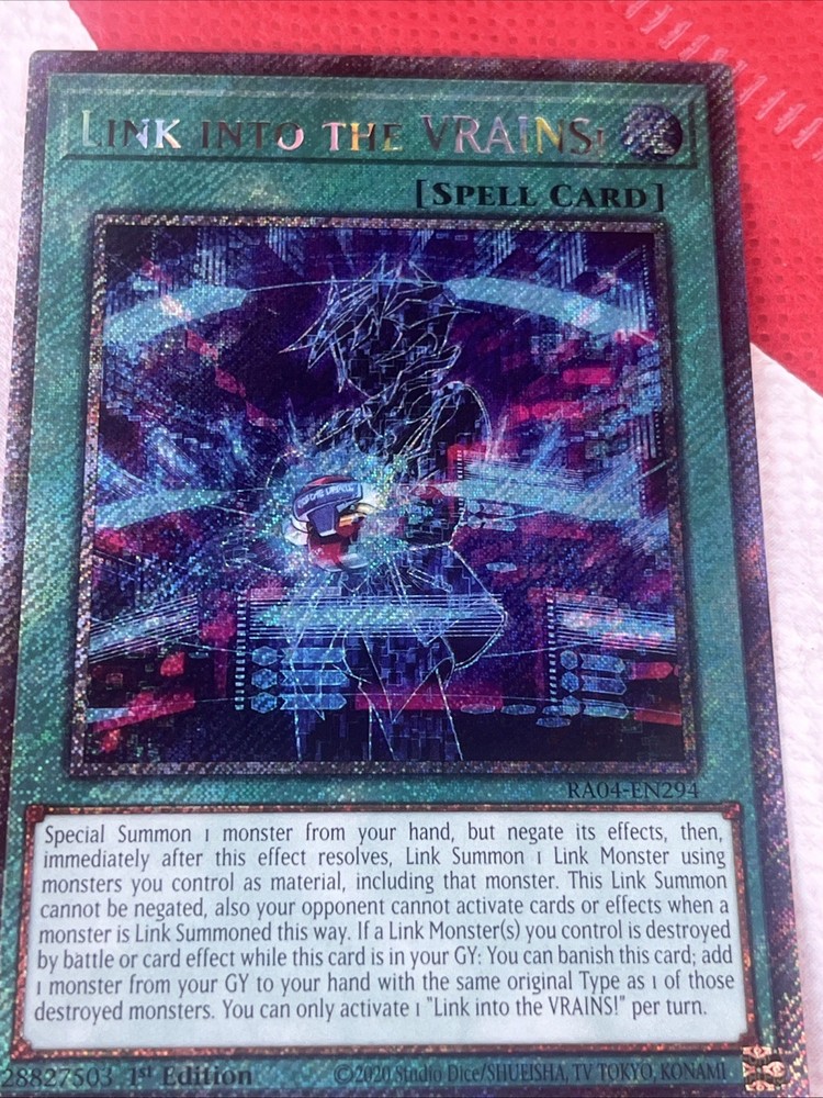 Yu-Gi-Oh! Link VRAINS RA04-EN294 Prismatic Secret Rare 1st Ed NM