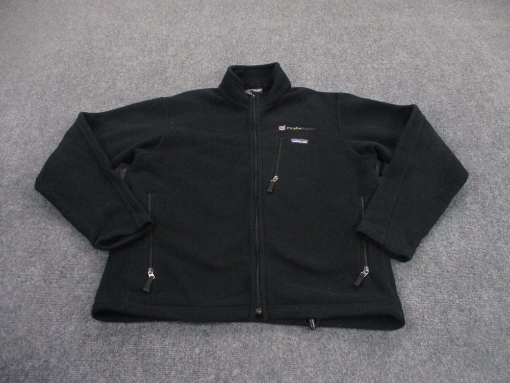 Patagonia Mens Synchilla Fleece Jacket Black L Outdoor Hiking 25095