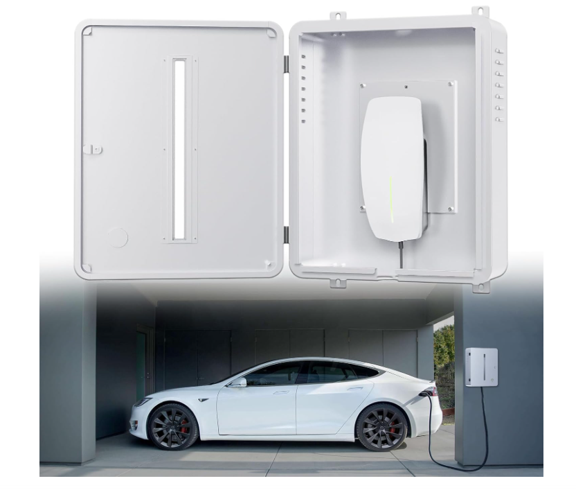 Charger Station Box Compatible with Tesla Gen 3 - Durable Outdoor Charging Mount