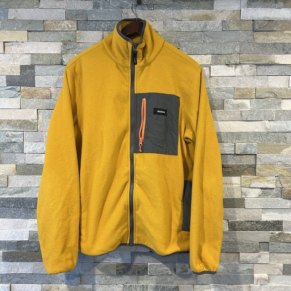 Finisterre Hegen Poly Full Zip Yellow Fleece Small